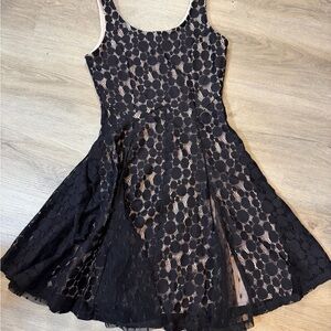 Disney Minnie Mouse Lace Skater Dress Polka Dot Coquette XS